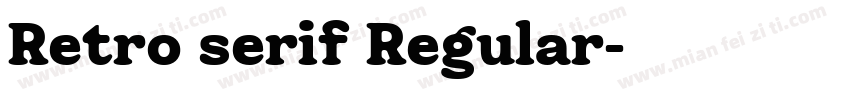 Retro serif Regular字体转换